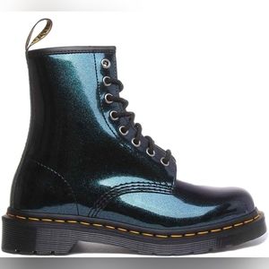 Dr. Martens Teal Glitter Farrah Boot